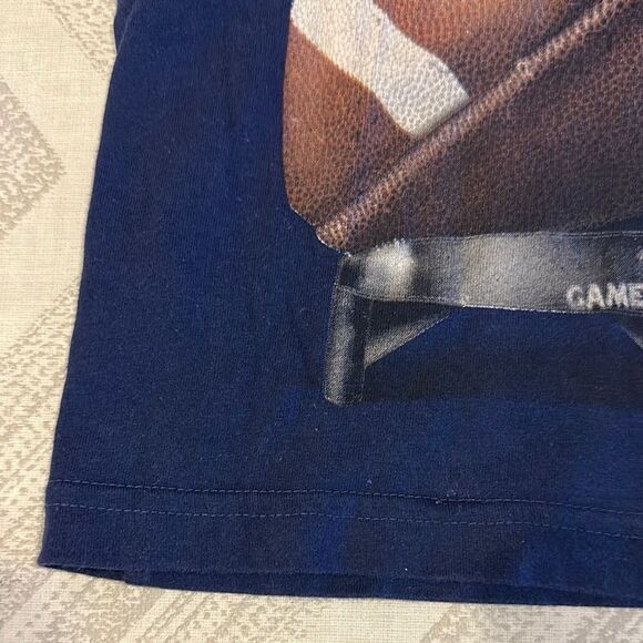 Wes & Willy Kids Football Navy Blue Graphic L/S Tee: Size 18M - Picture 4 of 8